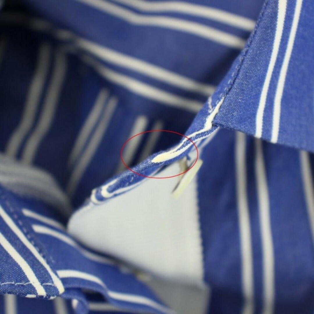 sacai(サカイ)のサカイ サテンミックスポプリンドレス シャツワンピース ロング 半袖 1 青 白 レディースのワンピース(ロングワンピース/マキシワンピース)の商品写真