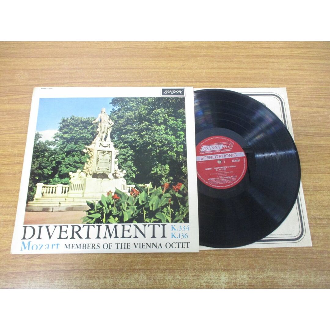 ▲01)【同梱不可】英 LONDON/モーツアルト/ウィーン八重奏団/ディヴェルティメントニ長調/LPレコード/UK盤/英盤/CS6467/クラシック/A エンタメ/ホビーのエンタメ その他(その他)の商品写真