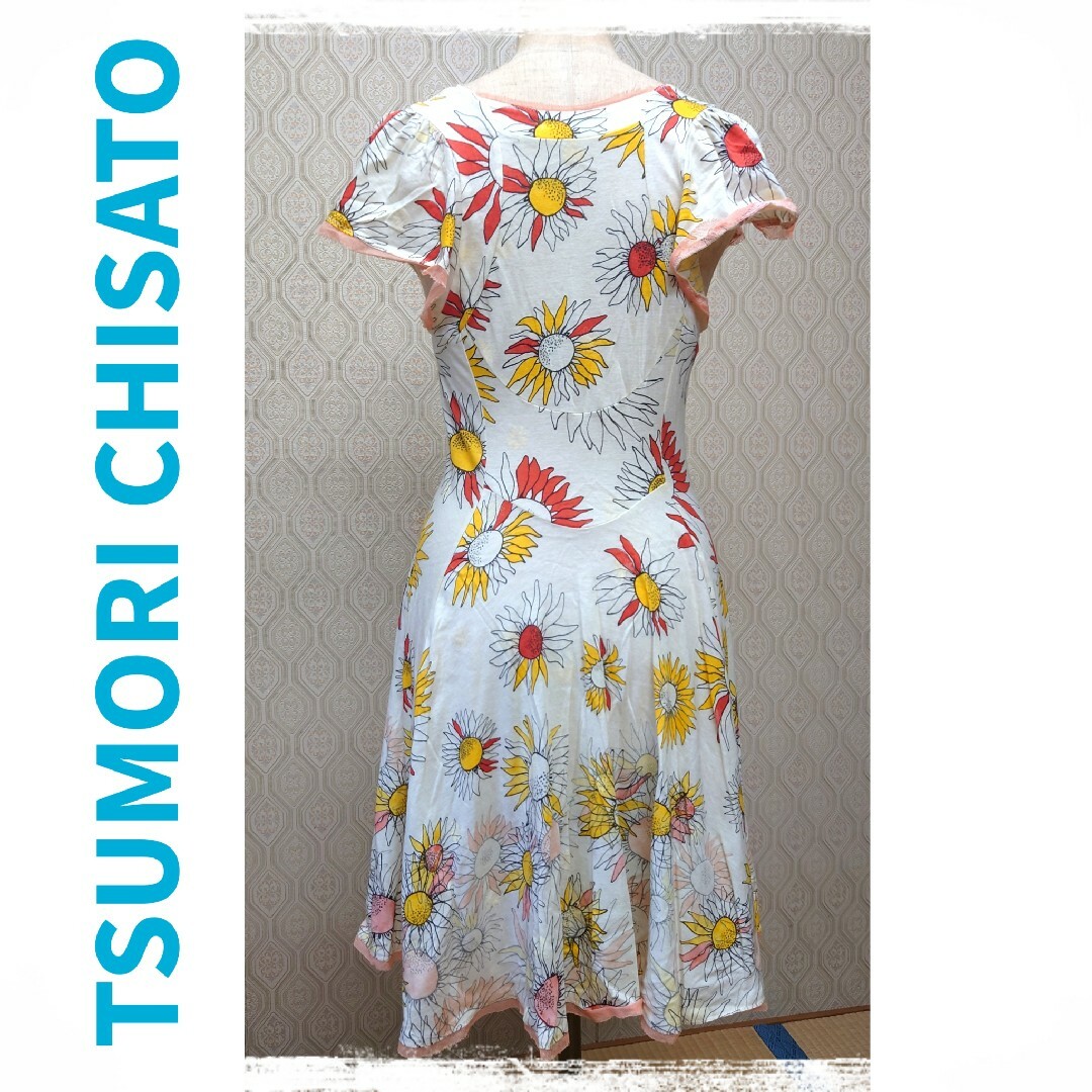 TSUMORI CHISATO(ツモリチサト)の均一セール★ツモリチサト★ガーベラ柄ワンピース レディースのワンピース(ひざ丈ワンピース)の商品写真