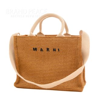 マルニ(Marni)のマルニ かごバッグ スモール トートバッグ ローシエナ/ナチュラル SHMP00(トートバッグ)