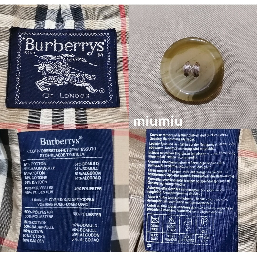 BURBERRY(バーバリー)の本物上質●　ステンカラーコート　ヴィンテージバーバリー メンズのジャケット/アウター(トレンチコート)の商品写真