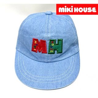 ミキハウス(mikihouse)の【新品】miki HOUSE ミキハウス 日本製カラフル刺繍ロゴ6パネルキャップ(帽子)