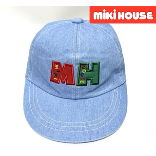 ミキハウス(mikihouse)の【新品】miki HOUSE ミキハウス 日本製カラフル刺繍ロゴ6パネルキャップ(帽子)