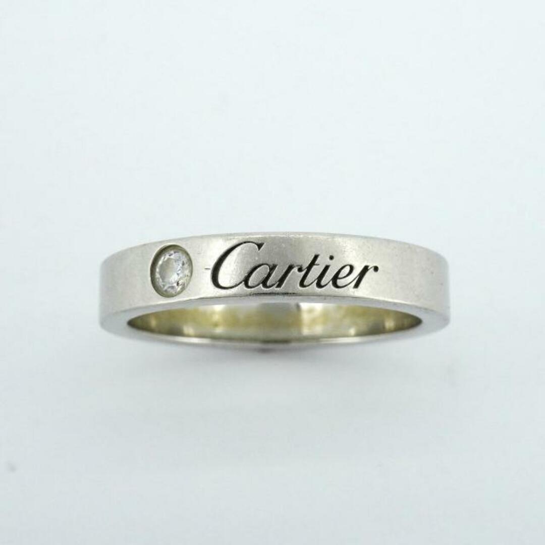 Cartier(カルティエ)の【4jhb014】カルティエ リング/エングレーブ/1PD/Pt950 プラチナ 【中古】 レディース レディースのアクセサリー(リング(指輪))の商品写真