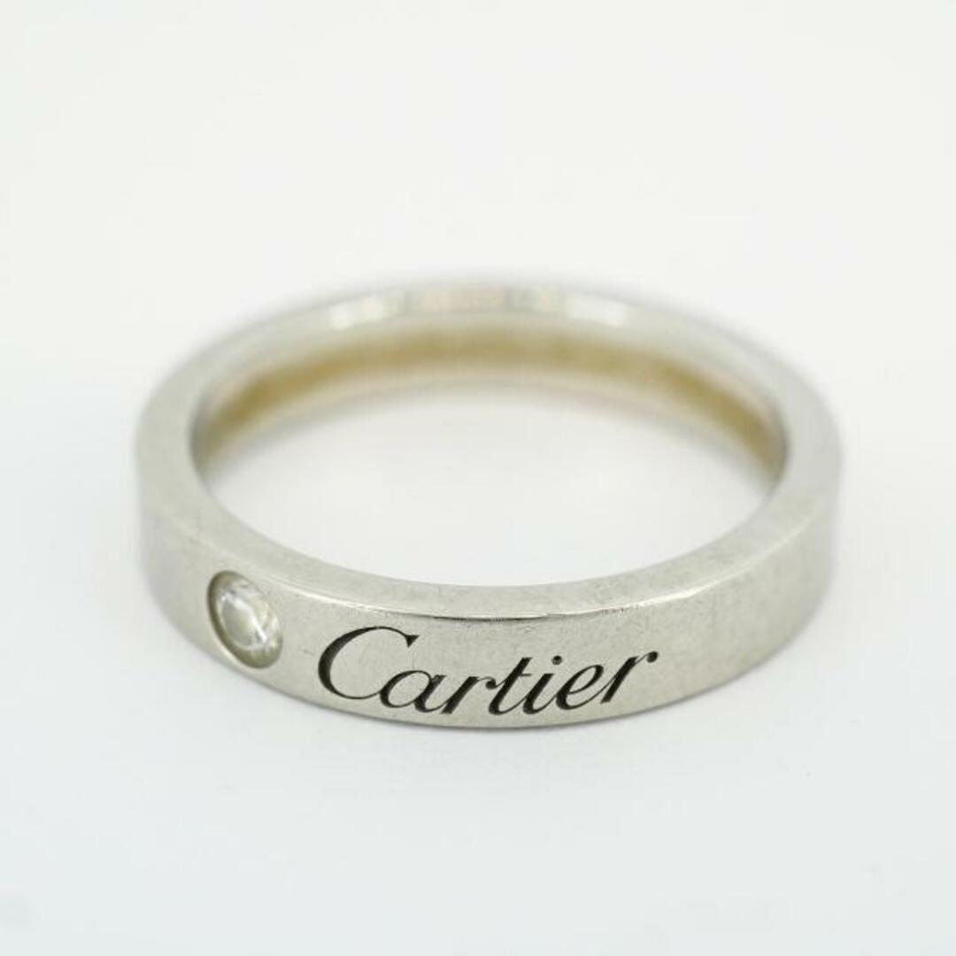 Cartier(カルティエ)の【4jhb014】カルティエ リング/エングレーブ/1PD/Pt950 プラチナ 【中古】 レディース レディースのアクセサリー(リング(指輪))の商品写真