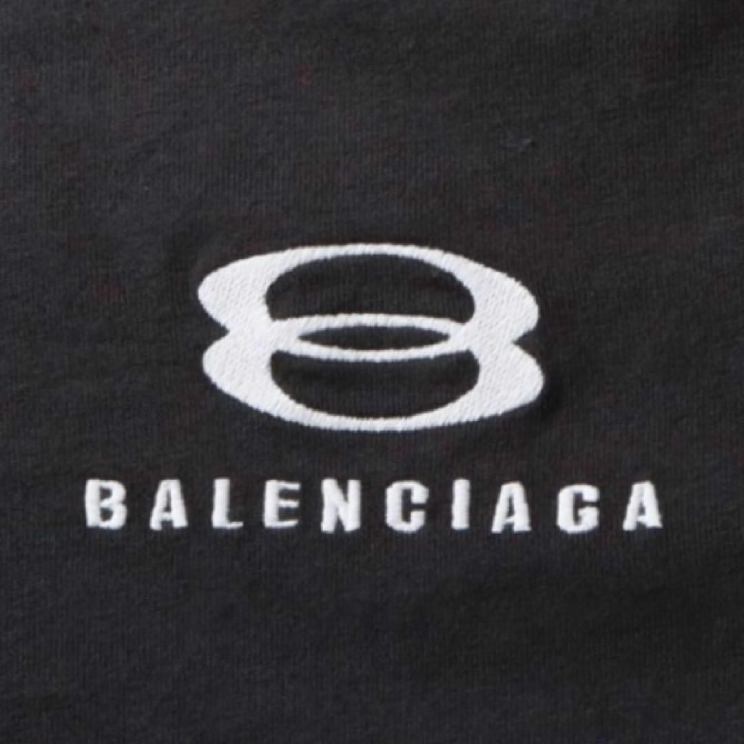 Balenciaga(バレンシアガ)の【超絶人気モデル】バレンシアガ センター刺繍ロゴ 入手困難 切返し七分袖Tシャツ メンズのトップス(Tシャツ/カットソー(七分/長袖))の商品写真