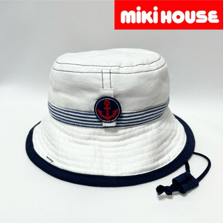 ミキハウス(mikihouse)の【新品】miki HOUSE ミキハウス 2WAYに変化！やわらかガーゼのハット(帽子)