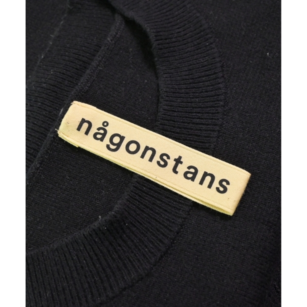 nagonstans(ナゴンスタンス)のnagonstans ナゴンスタンス ニット・セーター 38(M位) 黒 【古着】【中古】 レディースのトップス(ニット/セーター)の商品写真