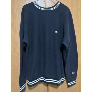 チャンピオン(Champion)のチャンピオン　長袖　Lサイズ　黒　トレーナー　トップス(トレーナー/スウェット)