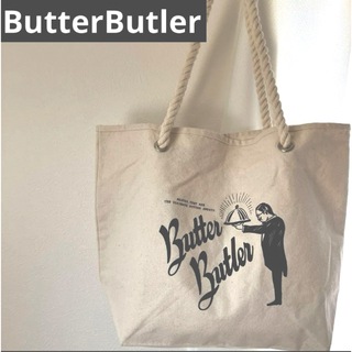 ButterButler バターバトラー キャンバス 大きめ バッグ エコバッグ(トートバッグ)