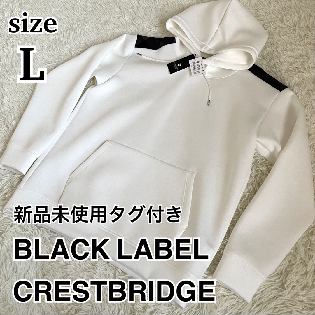 BLACK LABEL CRESTBRIDGE(ブラックレーベルクレストブリッジ)の新品未使用タグ付　ブラックレーベルクレストブリッジ　フーディ　ダンボール素材　L メンズのトップス(パーカー)の商品写真