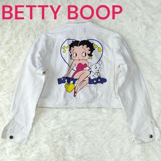 ベティブープ(Betty Boop)のベティブープ　ホワイトデニムジャケット　90s(Gジャン/デニムジャケット)