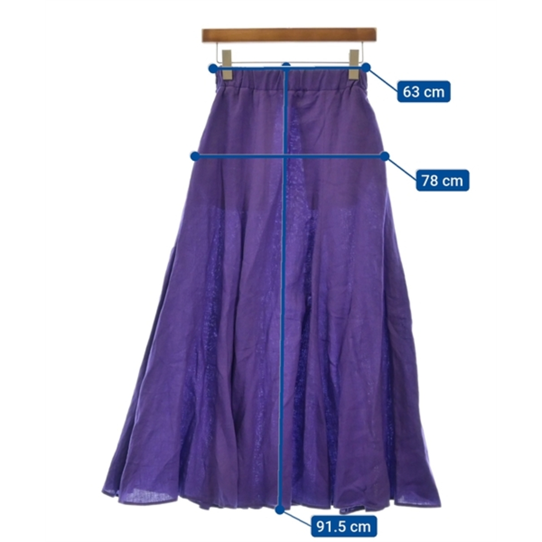 UNITED ARROWS(ユナイテッドアローズ)のUNITED ARROWS ロング・マキシ丈スカート 34(XS位) 紫 【古着】【中古】 レディースのスカート(ロングスカート)の商品写真