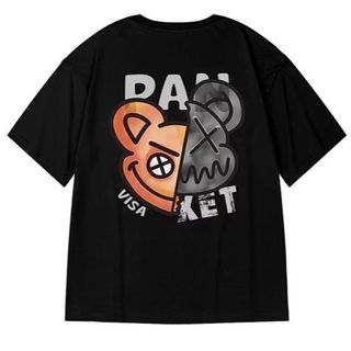 【残り僅か】Tシャツ　オーバーサイズ　ストリート　バックプリント　ビッグ　夏　(Tシャツ/カットソー(半袖/袖なし))