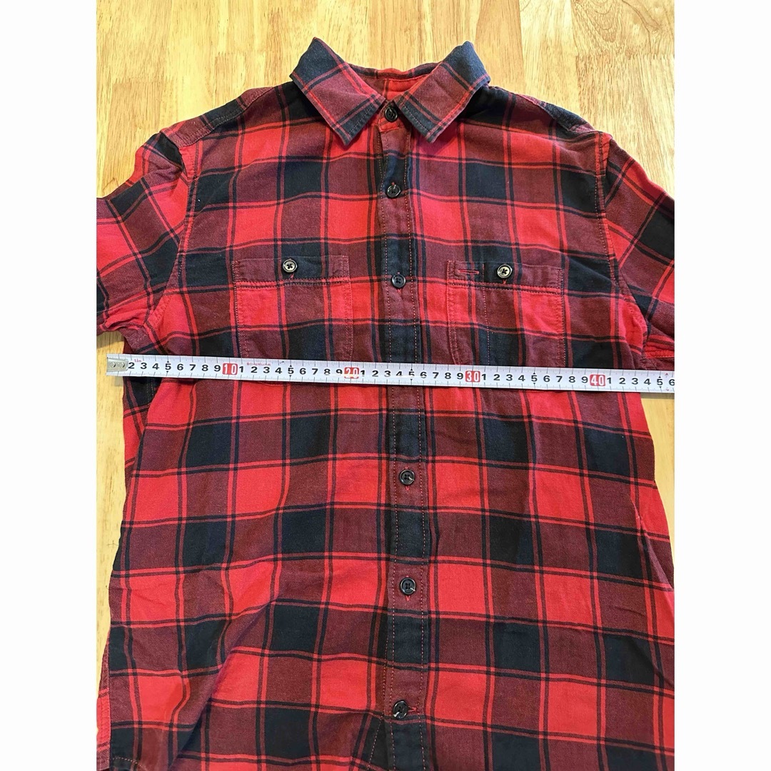 GAP(ギャップ)のネルシャツ　赤　チェック　GAP　XXSサイズ メンズのトップス(シャツ)の商品写真