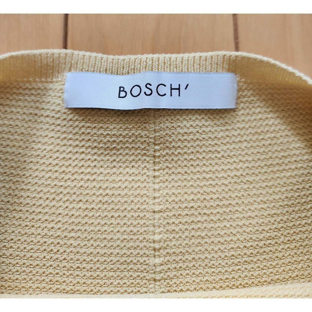 BOSCH(ボッシュ)のBOSCH コットン ニット ボートネック 38 イエロー レディースのトップス(ニット/セーター)の商品写真