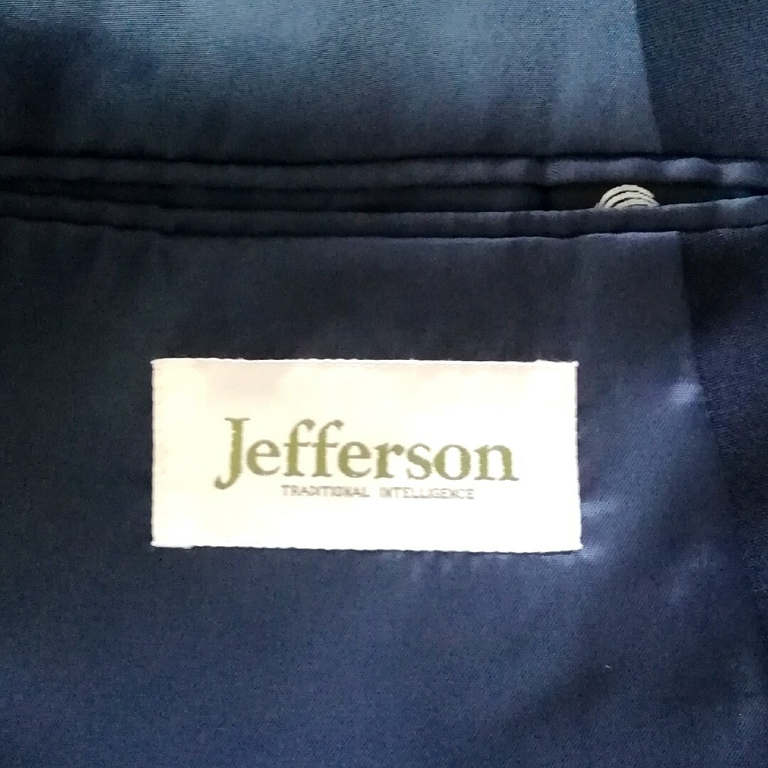 Jefferson  ジェファーソン  紺ブレザー  ダブル メンズのジャケット/アウター(テーラードジャケット)の商品写真