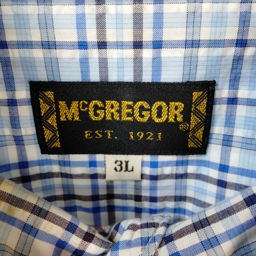 McGREGOR(マックレガー)のマックレガー　MCGREGOR ワンポイントロゴ　ロゴ刺繍　半袖シャツ　古着 メンズのトップス(シャツ)の商品写真