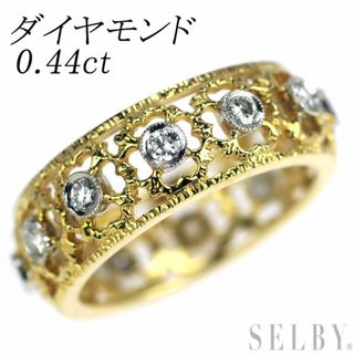 K18YG/WG ダイヤモンド リング 0.44ct(リング(指輪))