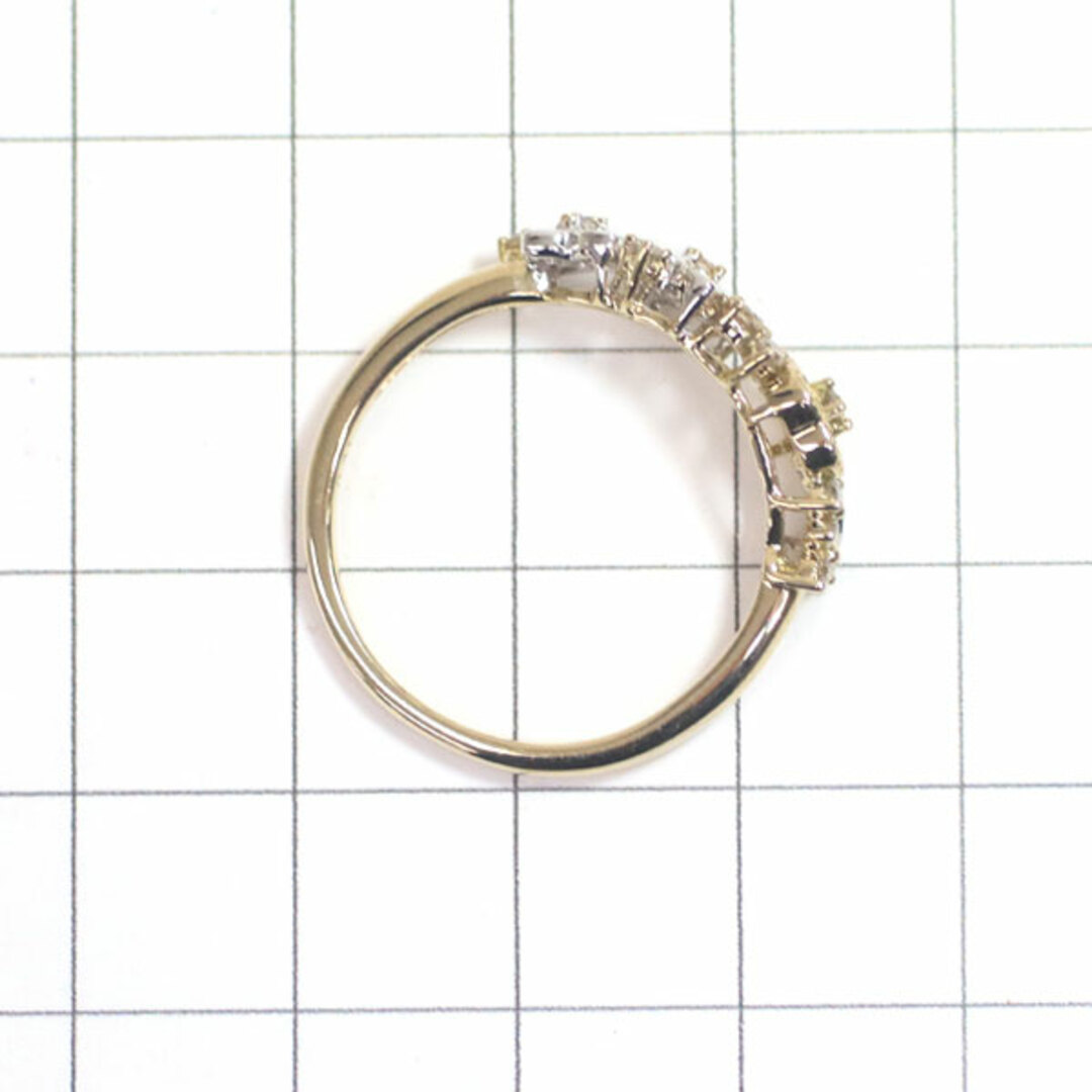 K18WG/BG ダイヤモンド リング 0.41ct フラワー レディースのアクセサリー(リング(指輪))の商品写真