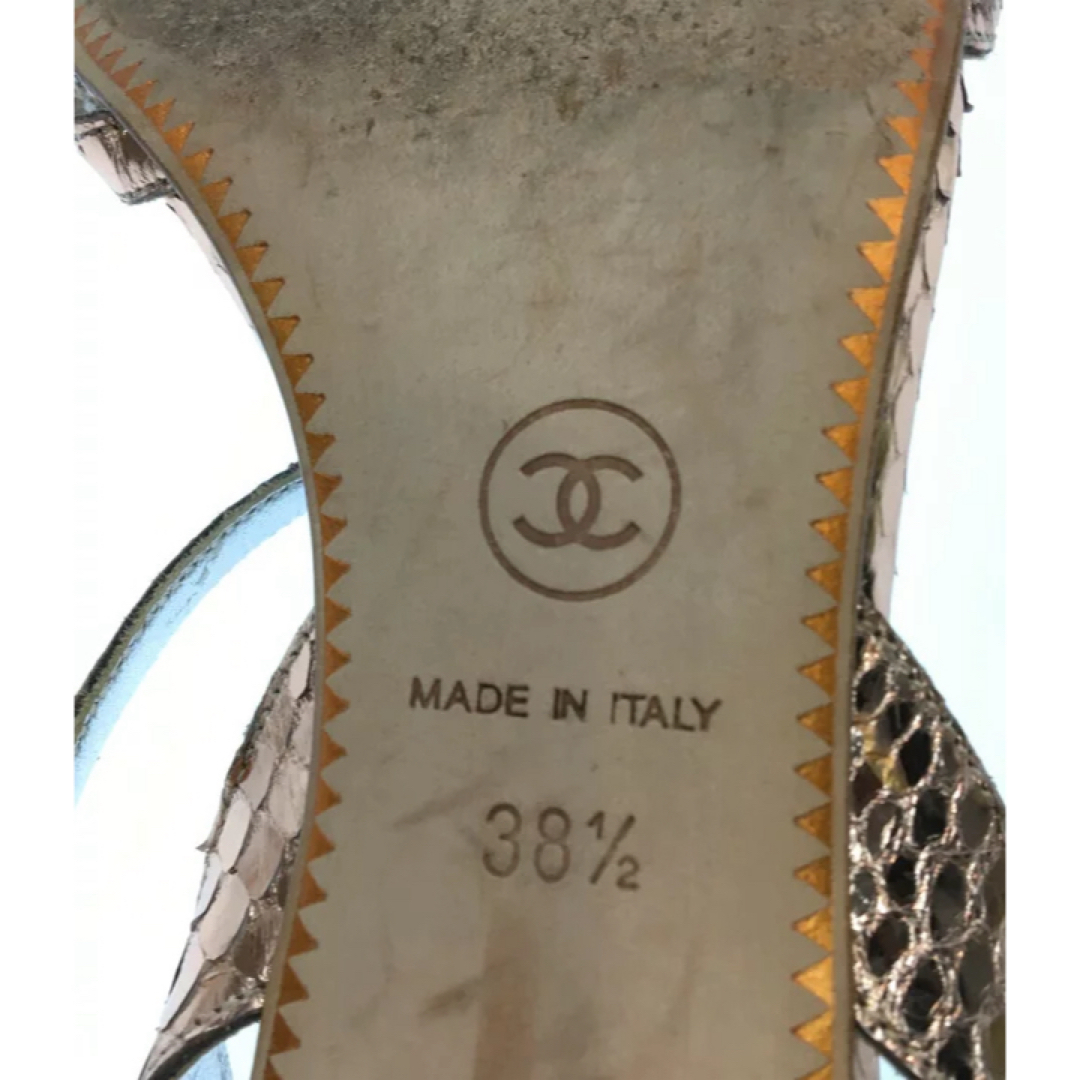 CHANEL(シャネル)のシャネル ストラップサンダル レディース SIZE 38 1/2 CHANEL レディースの靴/シューズ(サンダル)の商品写真