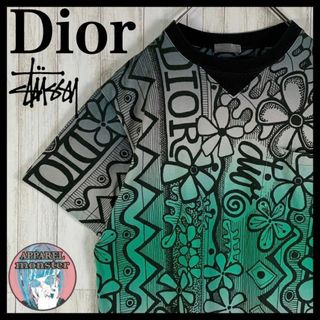 クリスチャンディオール(Christian Dior)の【激レア・定価13万】ディオール×ステューシー 総柄 限定コラボ Tシャツ(Tシャツ/カットソー(半袖/袖なし))