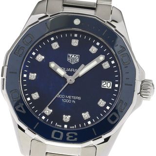 タグホイヤー(TAG Heuer)のタグホイヤー TAG HEUER WAY131L アクアレーサー 11Pダイヤ デイト クォーツ レディース 良品 保証書付き_813478(腕時計)