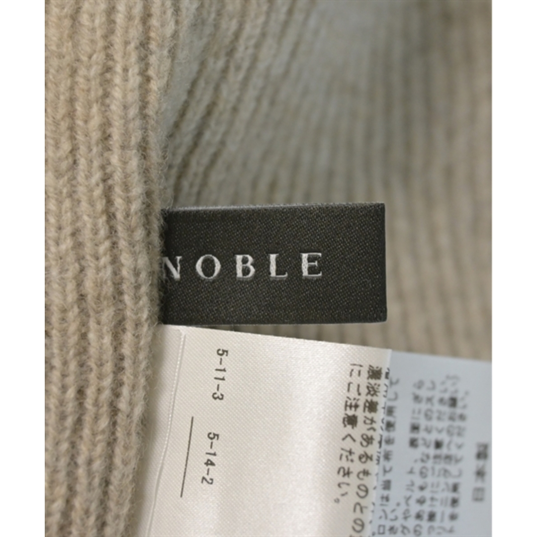 Noble(ノーブル)のNOBLE ノーブル ニット・セーター -(XL位) ベージュ 【古着】【中古】 レディースのトップス(ニット/セーター)の商品写真