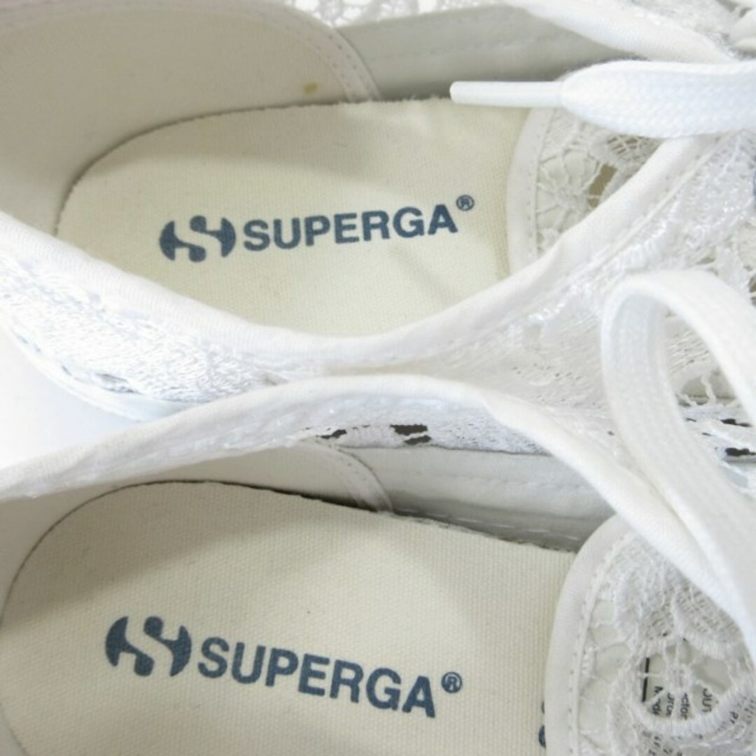 SUPERGA(スペルガ)のスペルガ SUPERGA レーススニーカー シューズ 白 ホワイト 約24㎝ レディースの靴/シューズ(スニーカー)の商品写真