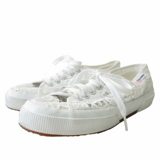 SUPERGA - スペルガ SUPERGA レーススニーカー シューズ 白 ホワイト 約24㎝