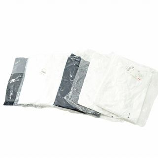 ユニクロ(UNIQLO)のユニクロ Tシャツ カットソー 長袖 6点 6着 セット 白 黒 紺 M L(Tシャツ(長袖/七分))