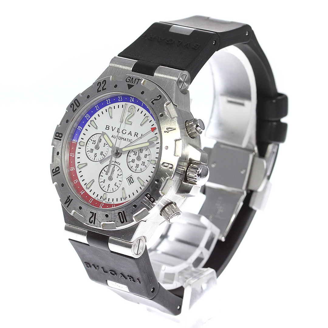 BVLGARI(ブルガリ)のブルガリ BVLGARI GMT40SFB ディアゴノ GMT クロノグラフ 自動巻き メンズ 箱・保証書付き_802188 メンズの時計(腕時計(アナログ))の商品写真