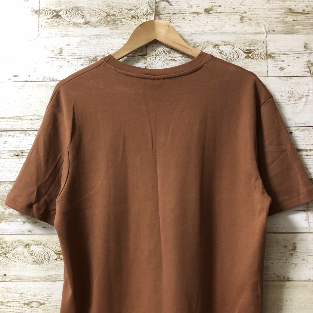 ZARA(ザラ)のZARA ザラ カットソー ブラウン Mサイズ メンズのトップス(Tシャツ/カットソー(半袖/袖なし))の商品写真