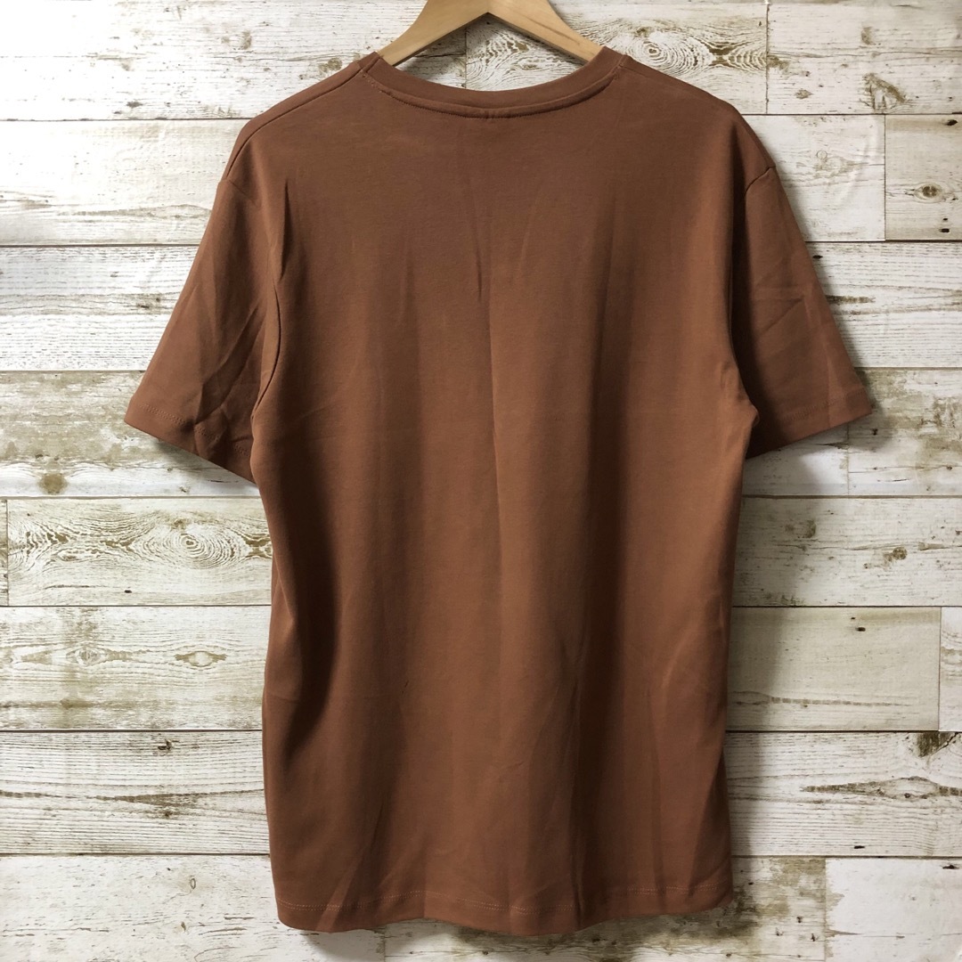 ZARA(ザラ)のZARA ザラ カットソー ブラウン Mサイズ メンズのトップス(Tシャツ/カットソー(半袖/袖なし))の商品写真