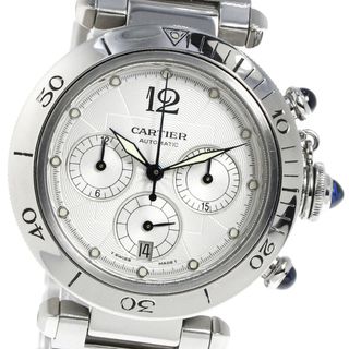 カルティエ(Cartier)のカルティエ CARTIER W31030H3 パシャ38ｍｍ クロノグラフ 自動巻き メンズ 良品 _735336(腕時計(アナログ))