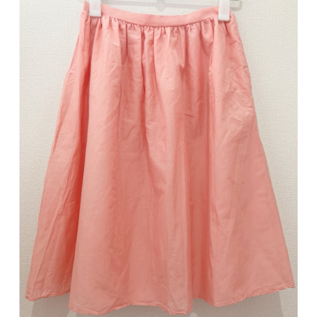 Rope' Picnic(ロペピクニック)のフレアスカート　ピンク レディースのスカート(ひざ丈スカート)の商品写真