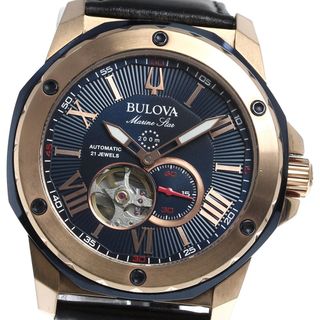 ブローバ(Bulova)のブローバ BULOVA 98A227 マリンスター 自動巻き メンズ 良品 _813990(腕時計(アナログ))