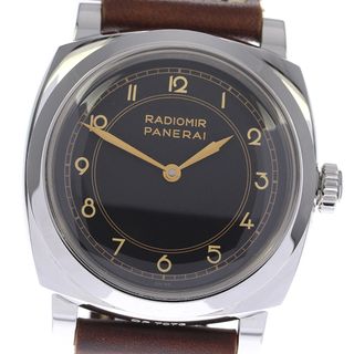 パネライ(PANERAI)のパネライ PANERAI PAM00790 ラジオミール 1940 3デイズ アッチャイオ 手巻き メンズ 箱・保証書付き_811136(腕時計(アナログ))