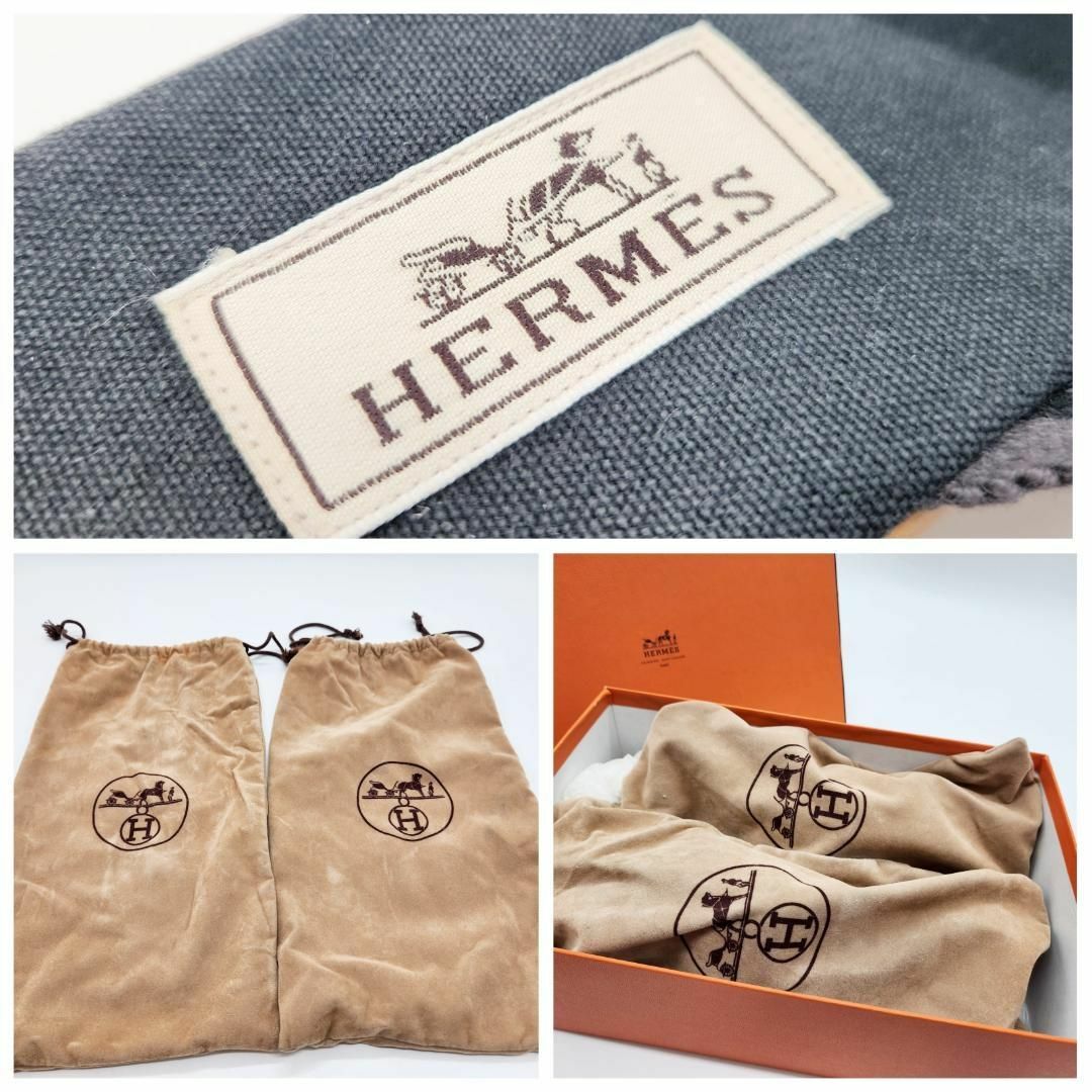 Hermes(エルメス)のエルメス ウッドサンダル フールトゥ 24cm 春夏 クロスライン レディース レディースの靴/シューズ(サンダル)の商品写真