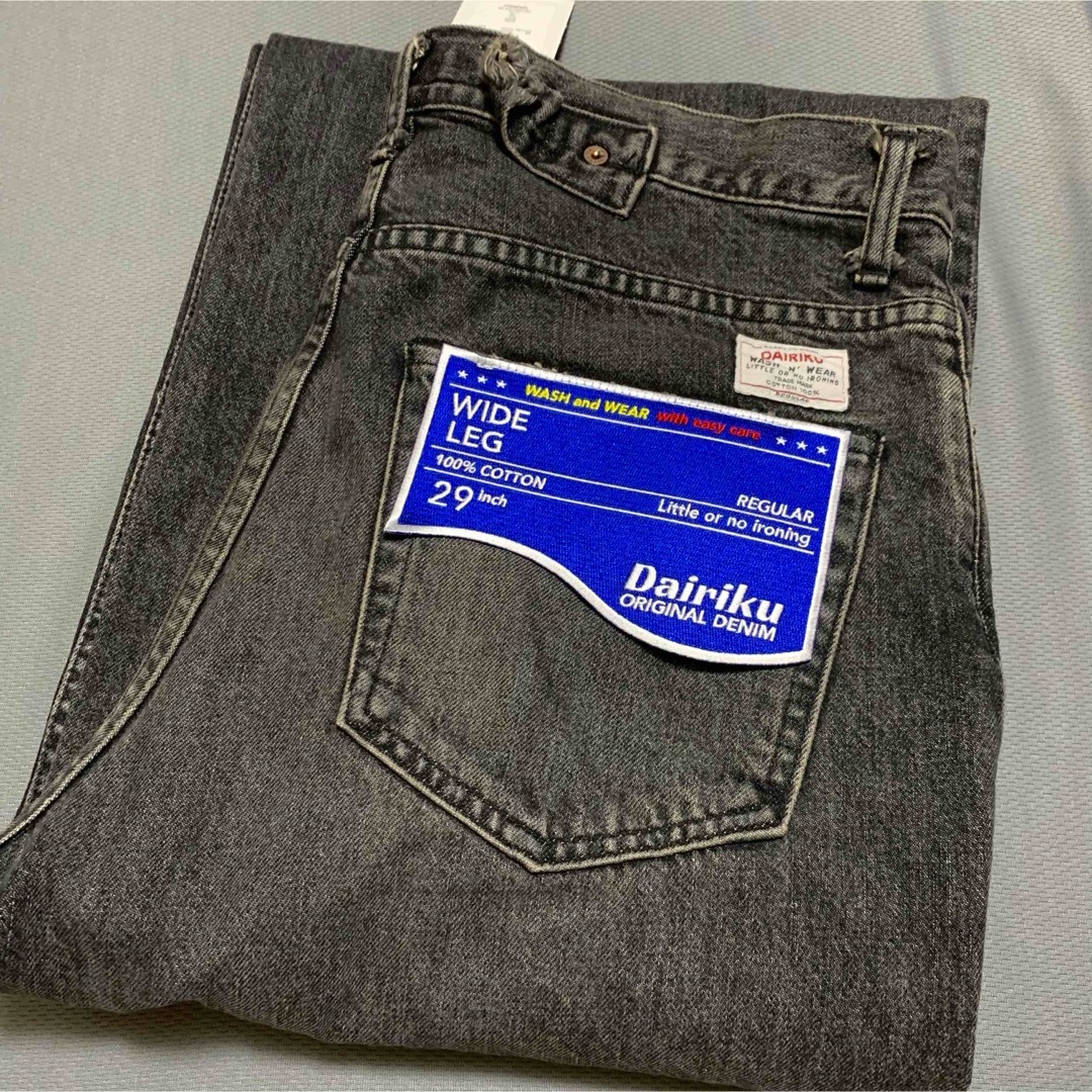 新品 DAIRIKU Wide Denim Pants ダイリク ワイド デニム メンズのパンツ(ワークパンツ/カーゴパンツ)の商品写真