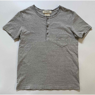 レミレリーフ(REMI RELIEF)のREMI RELIEF 半袖ヘンリーネック Tシャツ XL グレー(Tシャツ/カットソー(半袖/袖なし))