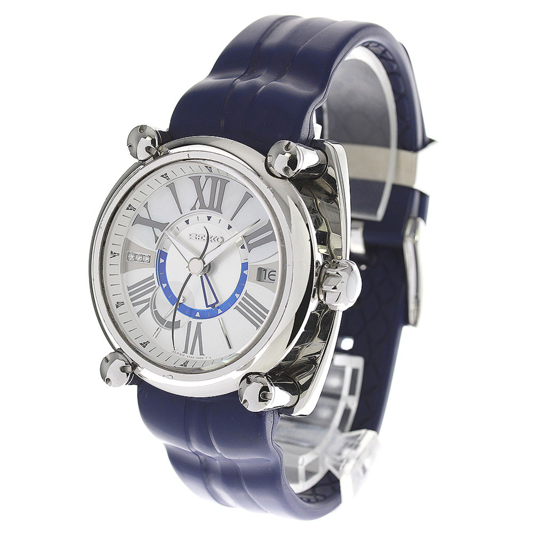 SEIKO(セイコー)のセイコー SEIKO SBLA111/5R66-0BK0 ガランテ 3Pダイヤモンド GMT パワーリザーブ スプリングドライブ メンズ _814087 メンズの時計(腕時計(アナログ))の商品写真