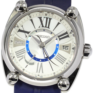 セイコー(SEIKO)のセイコー SEIKO SBLA111/5R66-0BK0 ガランテ 3Pダイヤモンド GMT パワーリザーブ スプリングドライブ メンズ _814087(腕時計(アナログ))