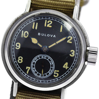 ブローバ(Bulova)のブローバ BULOVA ミリタリーウォッチ cal.10AK ヴィンテージ 手巻き メンズ _813900(腕時計(アナログ))