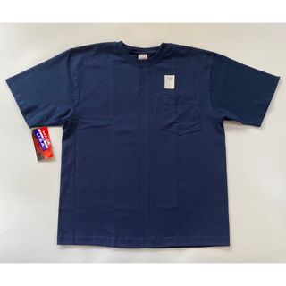 キャンバー(CAMBER)のCAMBER アメリカ製 8oz半袖ポケットTシャツ L ネイビー 新品タグ付(Tシャツ/カットソー(半袖/袖なし))