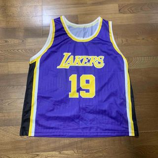 ロサンゼルスレイカーズLAKERSタンクトップXL(バスケットボール)