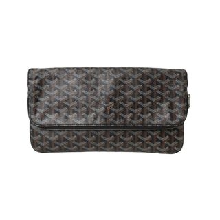 GOYARD ゴヤール サン・マリー MM クラッチバッグ STMARIMMLTY01CL01P ブラック シルバー金具 美品 中古 62719