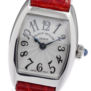 フランクミュラー(FRANCK MULLER)のフランクミュラー FRANCK MULLER 2500MC トノウカーベックス K18WG 手巻き レディース 保証書付き_814051(腕時計)