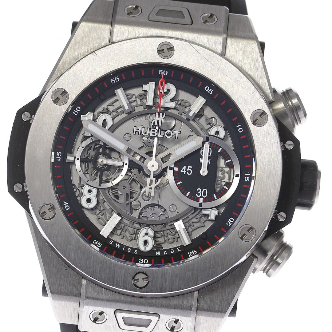 HUBLOT(ウブロ)のウブロ HUBLOT 411.NX.1170.RX.1104 ビッグバン ウニコ チタニウム 自動巻き メンズ 保証書付き_815166 メンズの時計(腕時計(アナログ))の商品写真