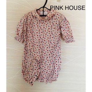 ピンクハウス(PINK HOUSE)のPINK HOUSE  カバーオール　ロンパース　ドレス　50〜75cm(ロンパース)